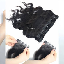 Load image into Gallery viewer, Seamless PU Clip In Hair Extensions
