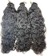 Load image into Gallery viewer, Water Wave Crochet Human Hair Extensions
