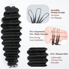 Load image into Gallery viewer, Deep Wave Crochet Human Hair Extensions