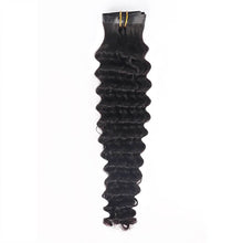 Load image into Gallery viewer, Seamless PU Clip In Deep Wave Hair Extensions