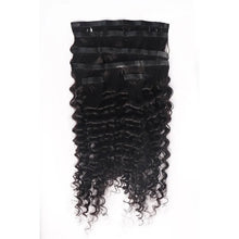 Load image into Gallery viewer, Seamless PU Clip In Deep Wave Hair Extensions