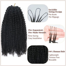 Load image into Gallery viewer, Kinky Curly Crochet Human Hair Extensions