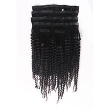 Load image into Gallery viewer, Seamless PU Clip In Kinky Curly Hair Extensions