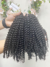 Load image into Gallery viewer, Kinky Curly Crochet Human Hair Extensions