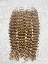 Load image into Gallery viewer, Color 27# Deep Wave Crochet Human Hair Extensions