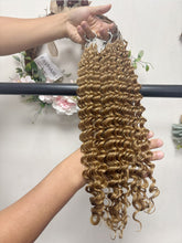 Load image into Gallery viewer, Color 27# Deep Wave Crochet Human Hair Extensions