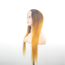 Load image into Gallery viewer, 1b/4/Golden Straight 13x4 Lace Front Wig

