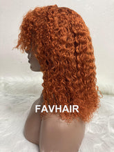 Load image into Gallery viewer, Ginger 350# Water Wave Bang Wig
