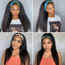 Load image into Gallery viewer, favhair kinky straight headband wig models
