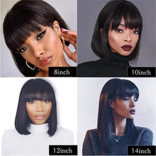 Load image into Gallery viewer, Bob Wig with Bangs