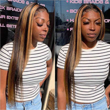 Load image into Gallery viewer, Hightlight4-27-13x4-Lace-Frontal-Wig-model-review