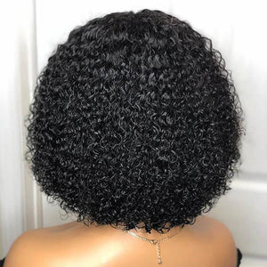 curly bob wig favhair back side