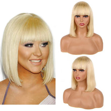 Load image into Gallery viewer, 613 Straight bob wig with bangs
