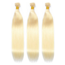 Load image into Gallery viewer, Color 613# Straight Hair 3 Bundles with Closure