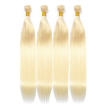 Load image into Gallery viewer, Color 613# Straight Hair 4 Bundles with Closure