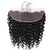Load image into Gallery viewer, Deep Wave Hair 3 Bundles with 13x4 Frontal