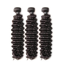 Load image into Gallery viewer, Deep Wave Hair 3 Bundles with 4x4 Lace Closure
