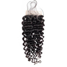 Load image into Gallery viewer, Deep Wave Hair 4 Bundles With 4x4 Lace Closure