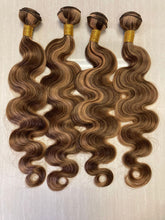 Load image into Gallery viewer, Piano Color Hair P4/27 Body Wave 3/4 Bundles