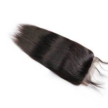 Load image into Gallery viewer, Straight Hair 3 Bundles with 4x4 Lace Closure