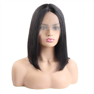 t part wig straight bod wig front side