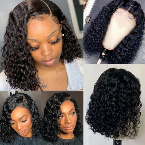 water wave lace frontal bob wig - favhair