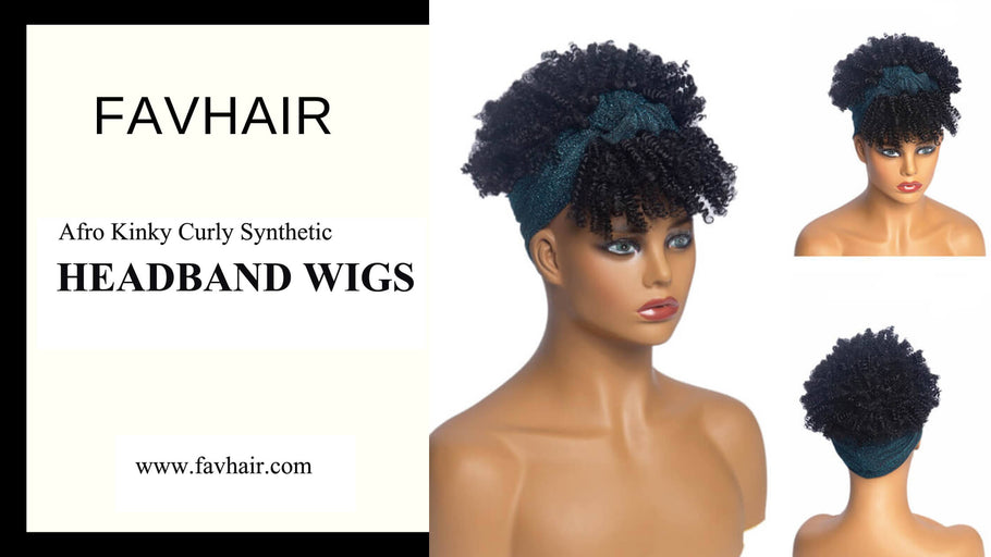 Synthetic Afro Kinky Culry Headband Wig - Favhair