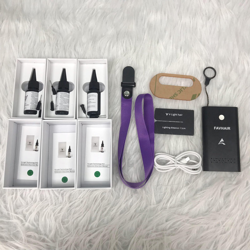 V Light Hair Extension Machine With 3PCS Glues