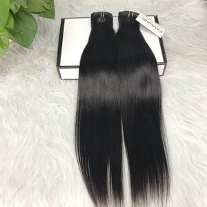 Seamless PU Clip In Straight Hair Extensions