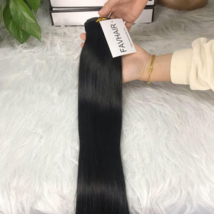 Seamless PU Clip In Straight Hair Extensions