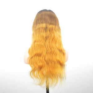 1b/4/Golden Body Wave 13x4 Lace Front Wig