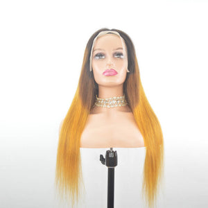 1b/4/Golden Straight 13x4 Lace Front Wig