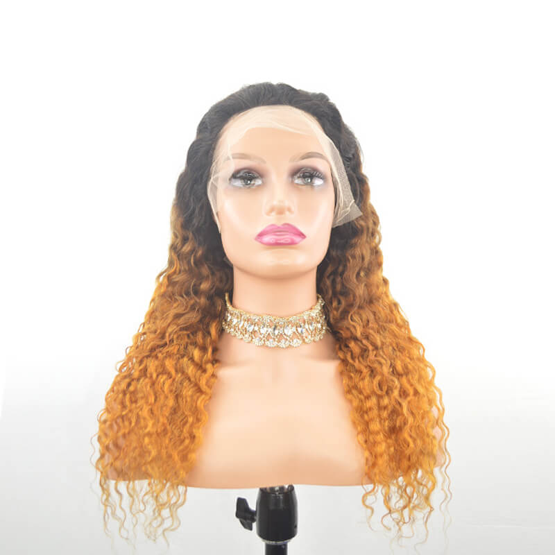 1b/4/Golden Water Wave 13x4 Lace Front Wig