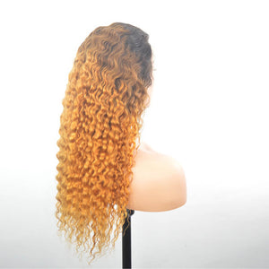 1b/4/Golden Water Wave 13x4 Lace Front Wig