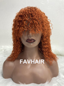 Ginger 350# Water Wave Bang Wig