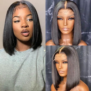4x4 Lace Closure Bob Wig Straight Favhair