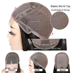 4x4 Lace Closure Bob Wig Straight Favhair