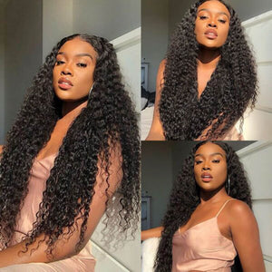 4x4 Lace Closure Wig Deep Wave Wig