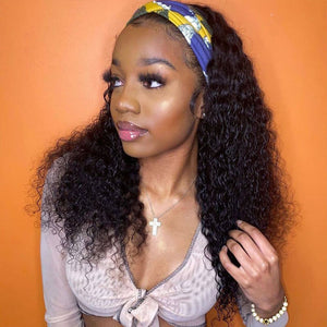 curly headband wig favhair model