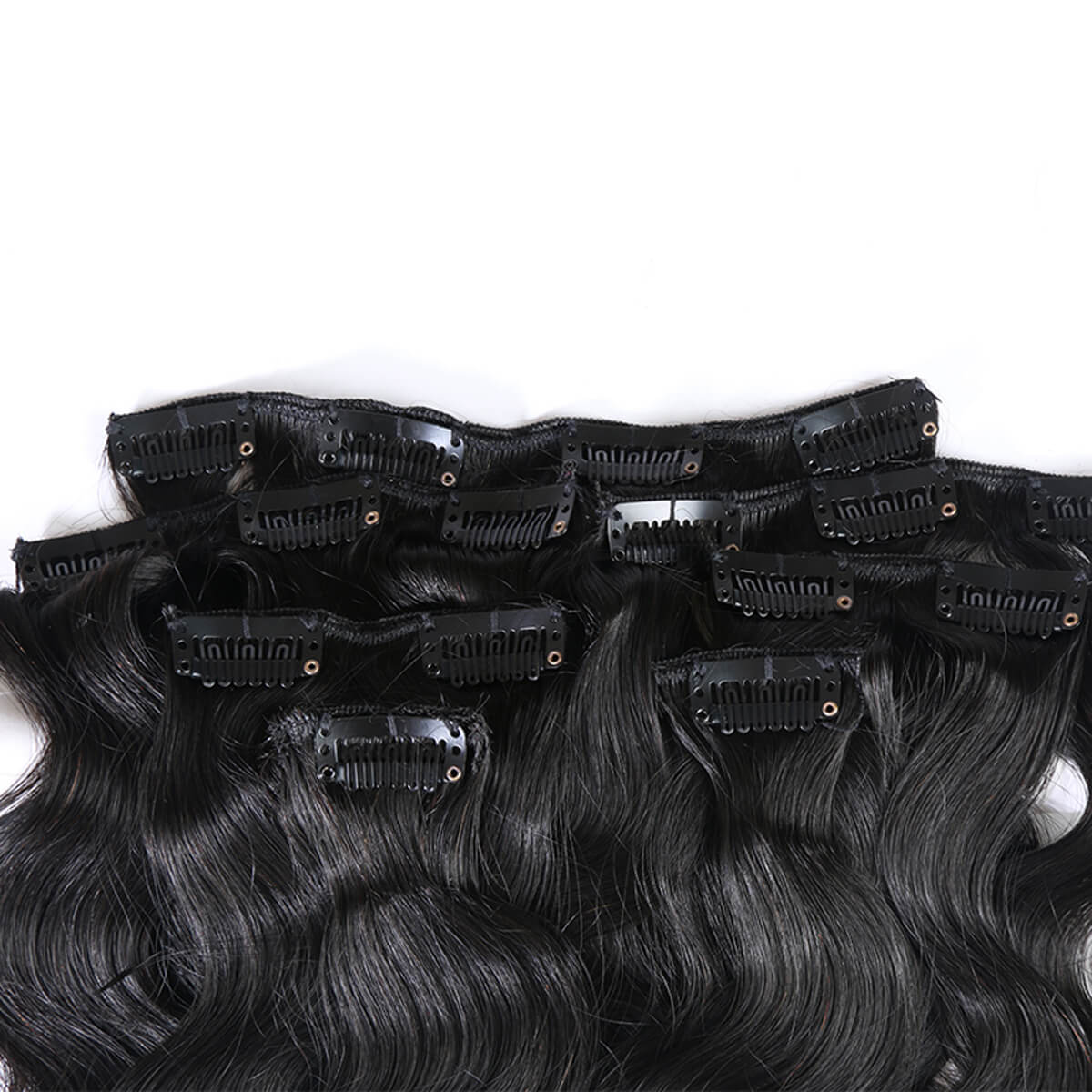 Calassic Body Wave Clip In Hair Extensions Virgin Human Hair 7Pcs/set ...