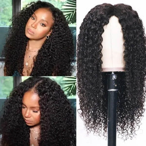 V Part Jerry Curly Wig