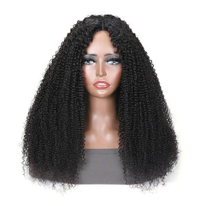 V Part Kinky Curly Wig