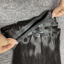 Load image into Gallery viewer, Seamless PU Clip In Straight Hair Extensions
