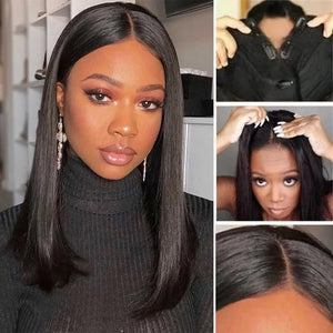 Bob Straight V Part Wig