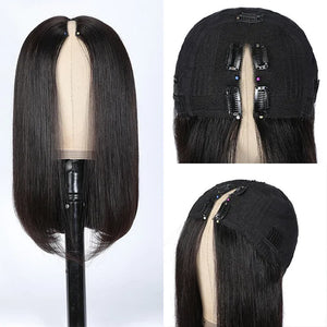 Bob Straight V Part Wig
