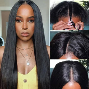 V Part Straight Wig