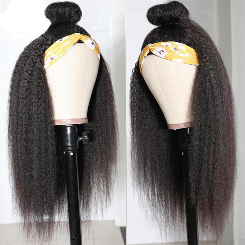 favhair kinky straight headband wig