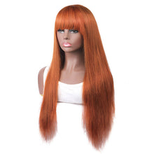 Load image into Gallery viewer, Ginger Straight Wig With Bangs
