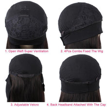 Load image into Gallery viewer, kinky curly headband wig inside

