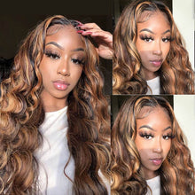 Load image into Gallery viewer, Hightlight-4-27-body-wave-4x4-lace-closure-wig-model

